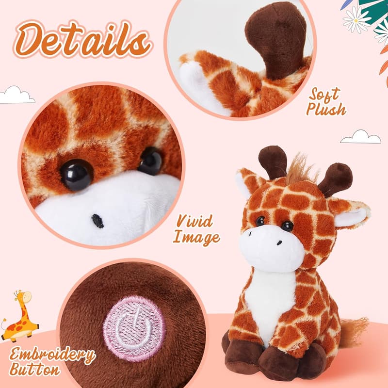Glow Guards 12'' LED Giraffe Plush Toy - Night Light for Kids