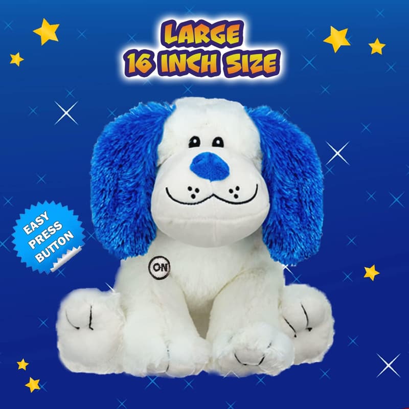 Cuddly 16'' Light-Up Puppy Plush Toy for Kids