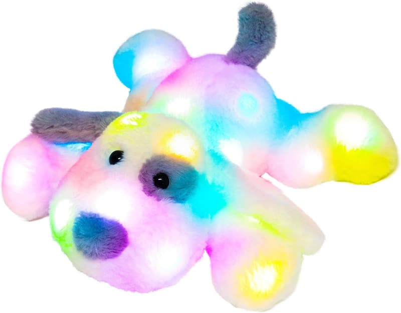 LED Plush Puppy Night Light for Kids - Floppy Glow Dog, 14''