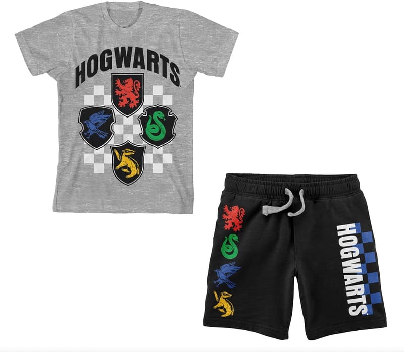 Harry Potter House Mascots Boys' Short Sleeve Shirt & Shorts Set