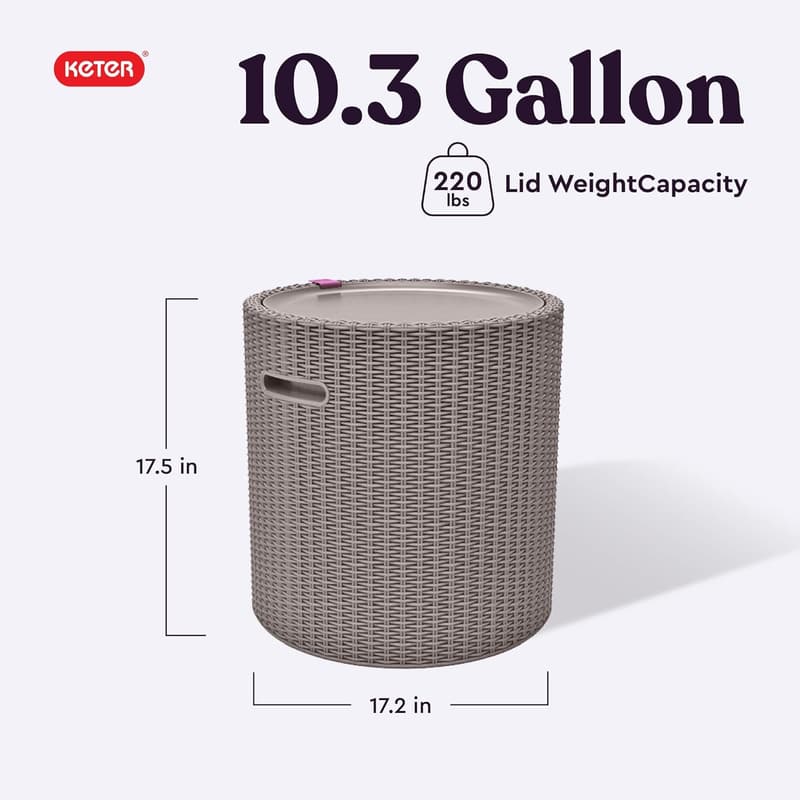 Portable 3-in-1 Outdoor Cooler Table for Patio and Hot Tubs