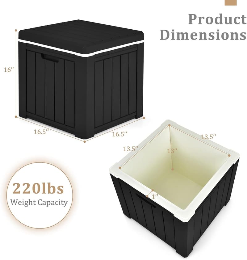 Portable 10-Gallon Ice Cooler and Cocktail Side Table