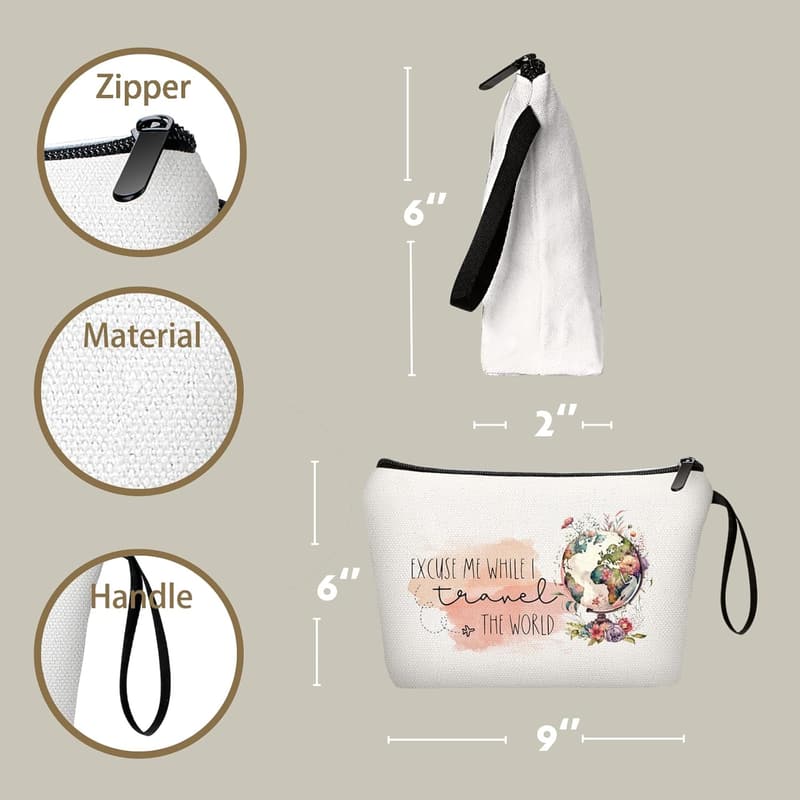 Cosmetic Makeup Bag Organizer for Women Travelers