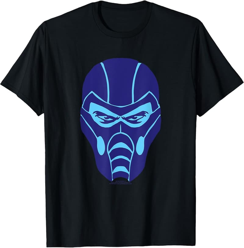 Sub-Zero Face Icon T-Shirt for Mortal Kombat Fans