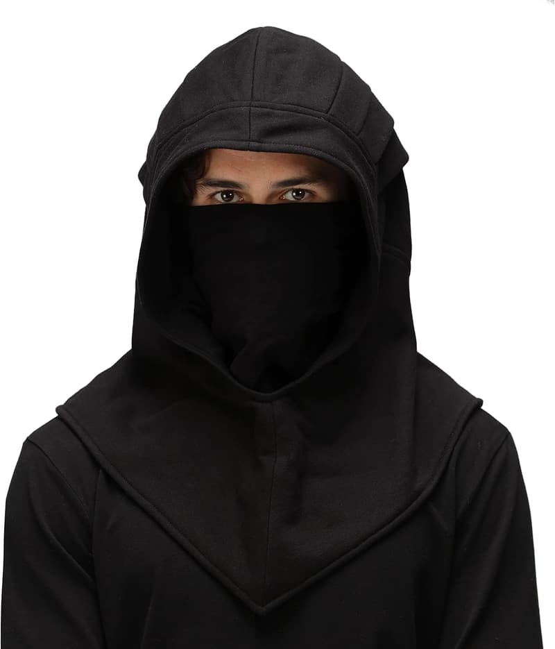 Ninja Combat Hoodie Mask Costume for Cosplay