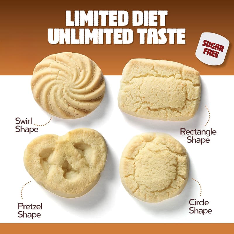 Sugar Free Assorted Danish Butter Cookies - 36 Count