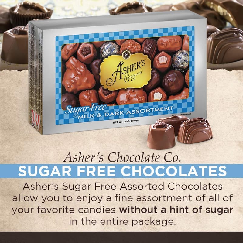 Sugar-Free Chocolate Assortment - Keto & Kosher (15 pcs, 8 oz.)