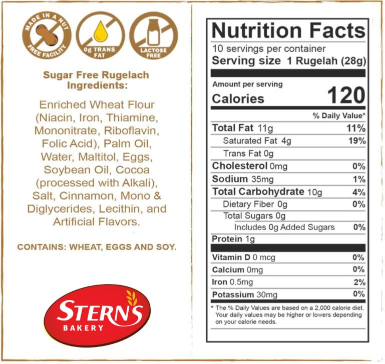 Sugar-Free Diabetic Cookies - 10 Count Individually Wrapped