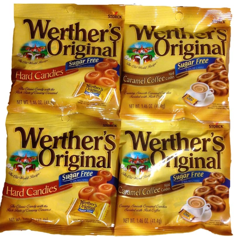 Werther's Original Sugar-Free Hard Candy Bundle - 4 Pack