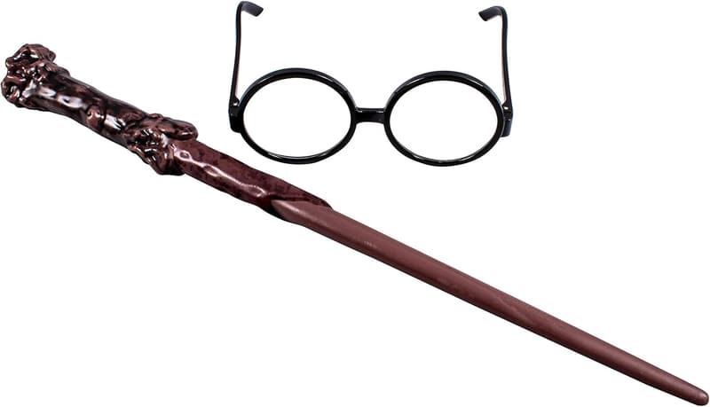 Harry Potter Costume Accessories Set for Kids - Wand & Glasses