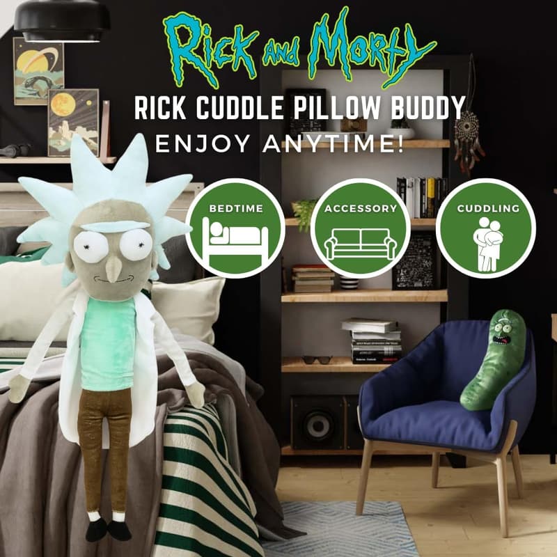 Rick & Morty Plush Toy - Super Soft, Officially Licensed