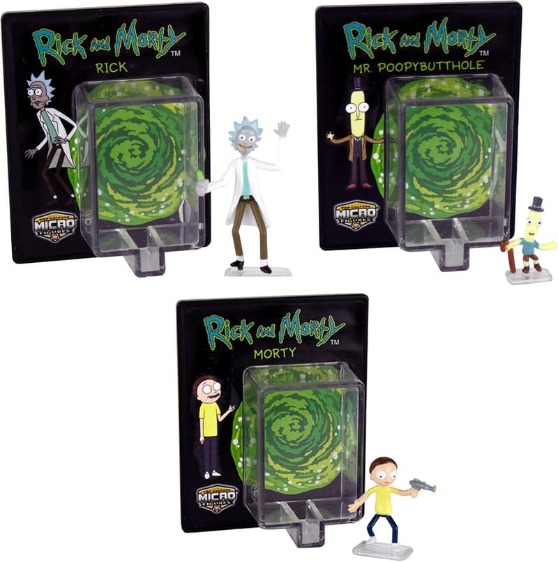 Rick and Morty Micro Figures Set - 3 Pack Collectibles
