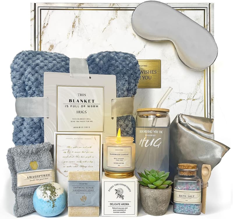 Get Well Soon Gift Basket for Women – 12PC Care Package