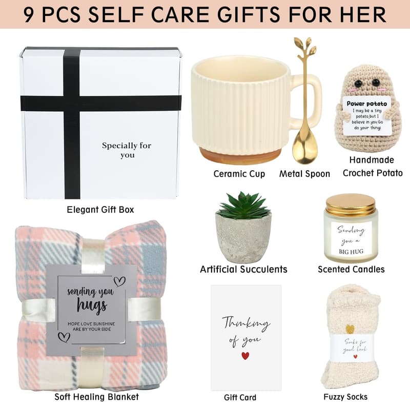 Get Well Soon Care Package for Women - Inspirational Gift Basket