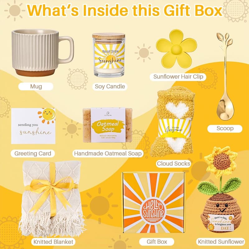 Get Well Soon Care Package for Women - Inspirational Sympathy Gift