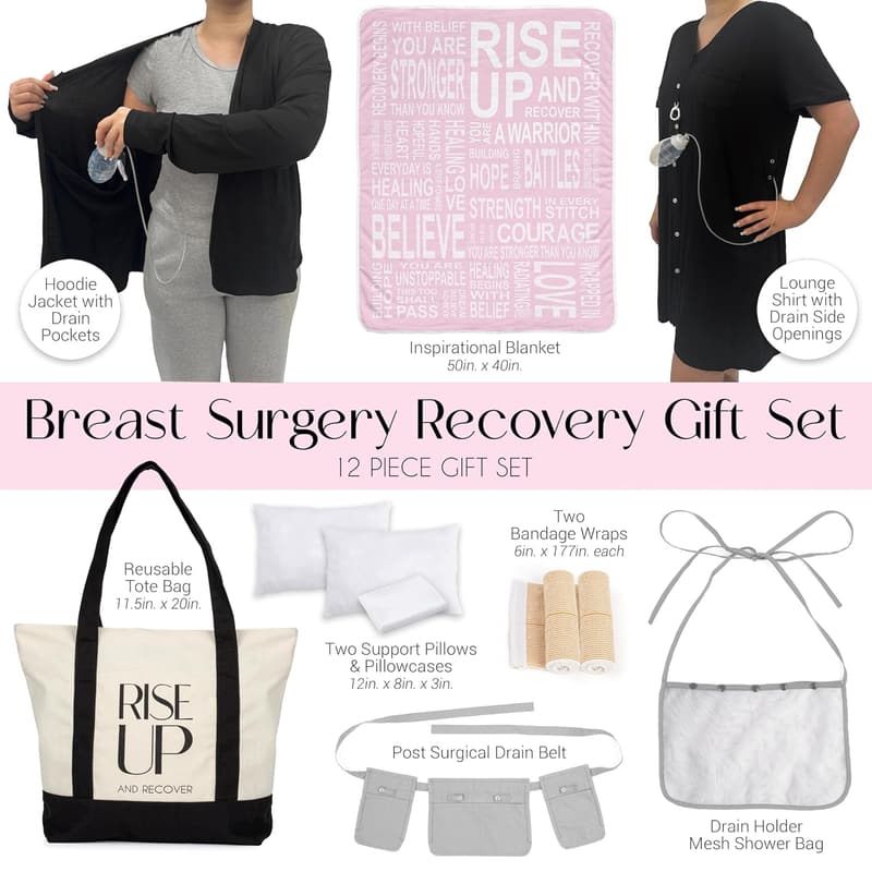 Breast Cancer Recovery Gift Set for Women - Self Care Kit
