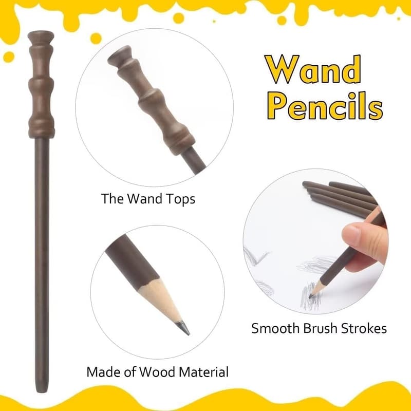 Wizard Birthday Party Favors – 12pcs Wand Pencils & Glasses