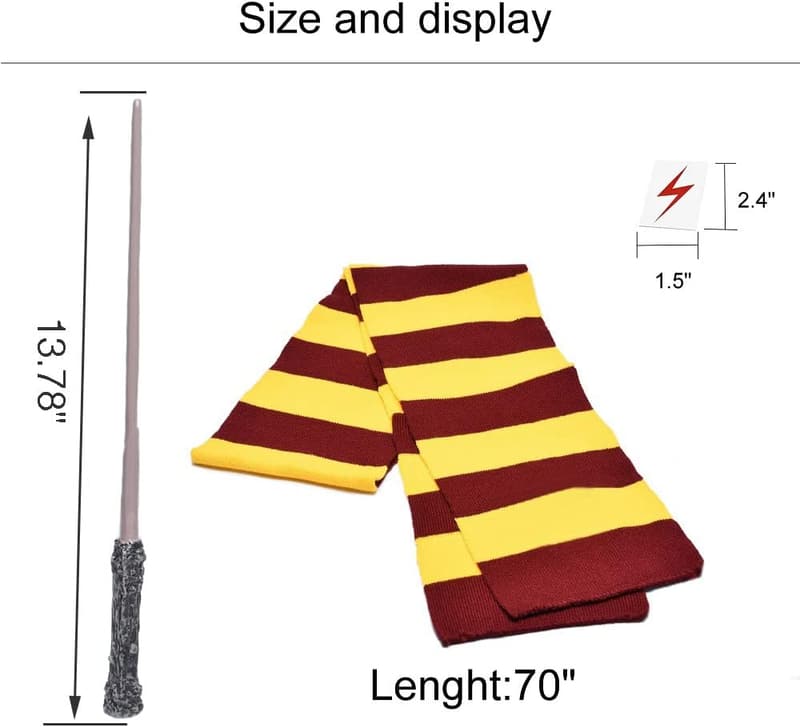 Birthday Party Magic Wand, Eyeglass Frame & Scarf Set