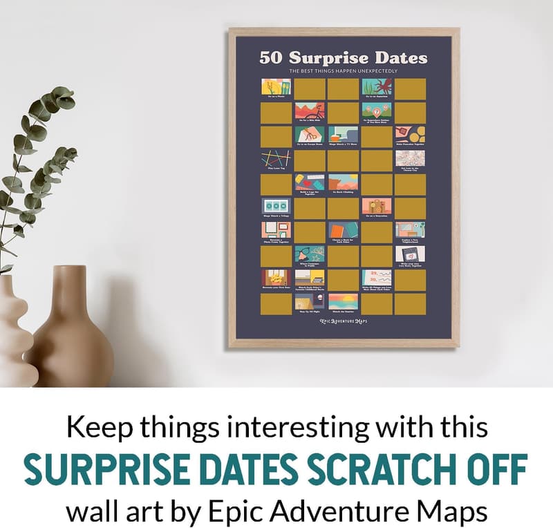 Date Night Scratch Art Poster for Couples - 36