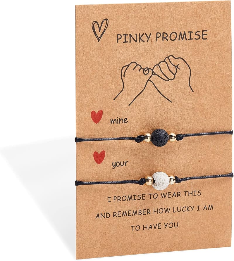 Long Distance Love Morse Code Bracelets for Couples