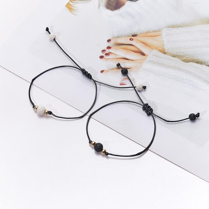 Long Distance Love Morse Code Bracelets for Couples