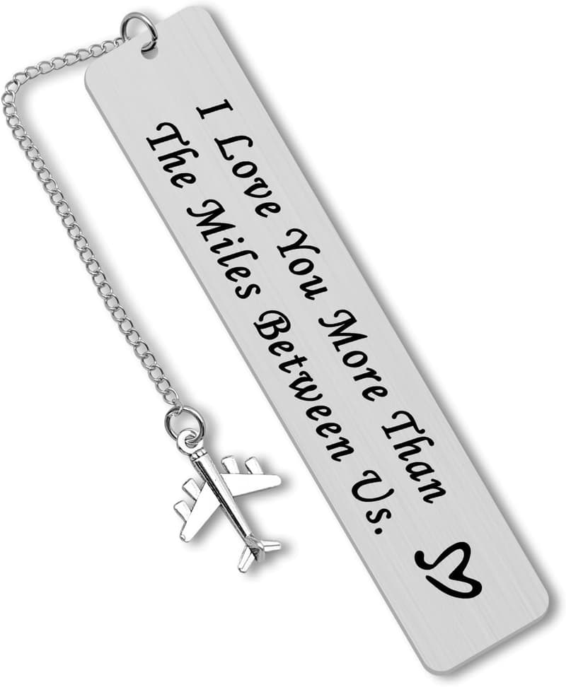 Long Distance Love Bookmark - Perfect Anniversary Gift for Couples