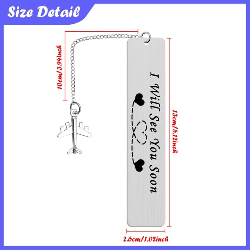 Long Distance Love Bookmark - Perfect Anniversary Gift for Couples