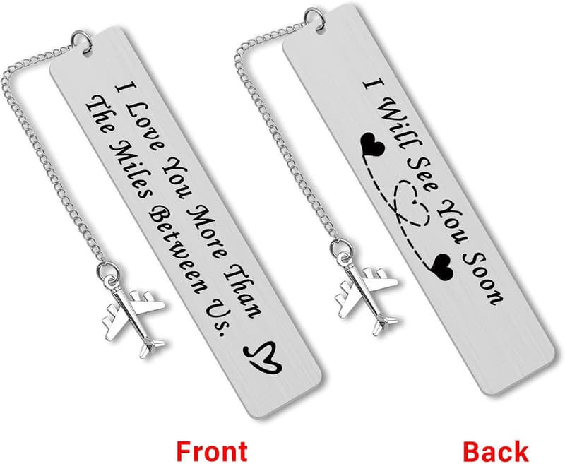 Long Distance Love Bookmark - Perfect Anniversary Gift for Couples