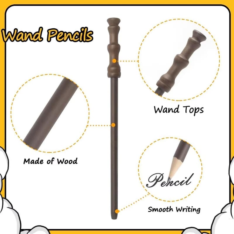 Party Supplies - 48pcs Wand Pencils & Round Frame Glasses