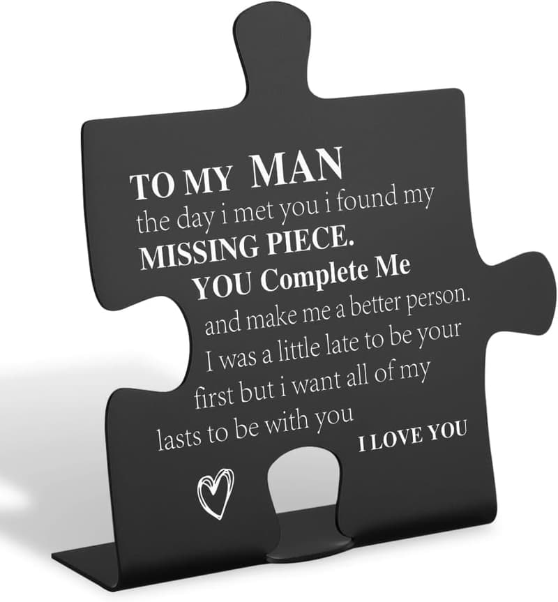 Engagement Gift: Personalized Desk Sign for Him