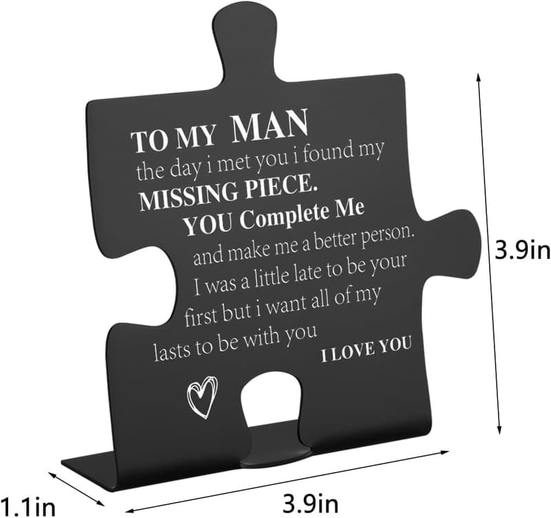 Engagement Gift: Personalized Desk Sign for Him