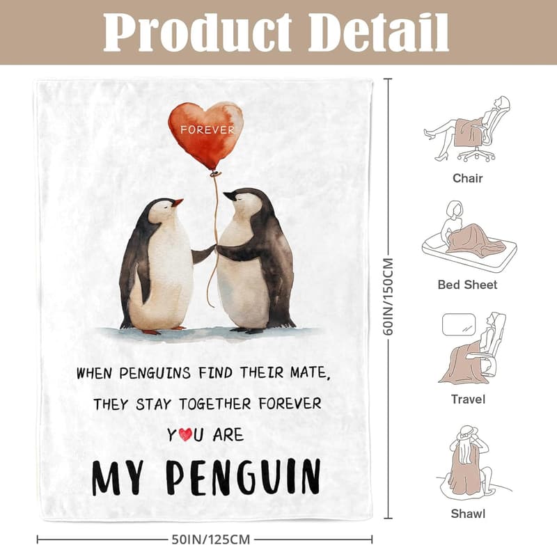Wedding Anniversary Personalized Blanket for Couples 50