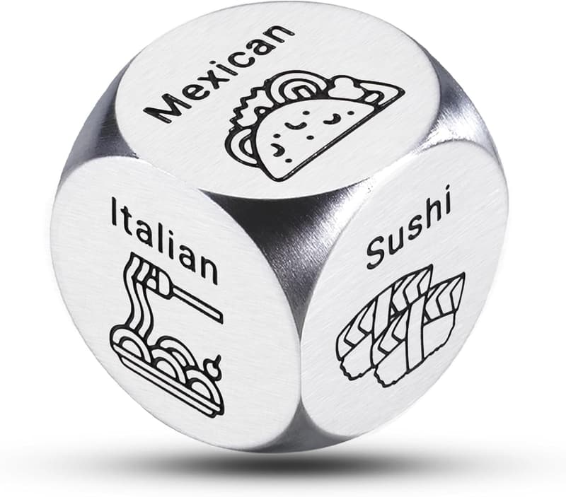 Father's Day Steel Food Dice for Date Night Dinner