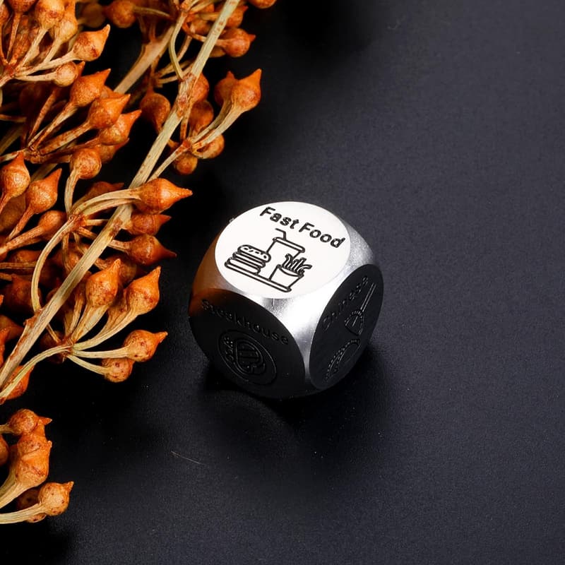 Father's Day Steel Food Dice for Date Night Dinner