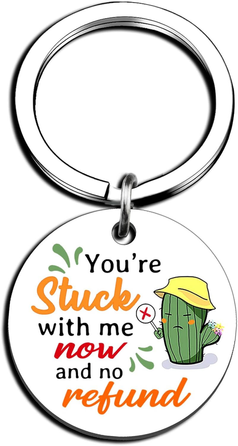 Personalized Funny Keychain for Couples - Anniversary & Birthday