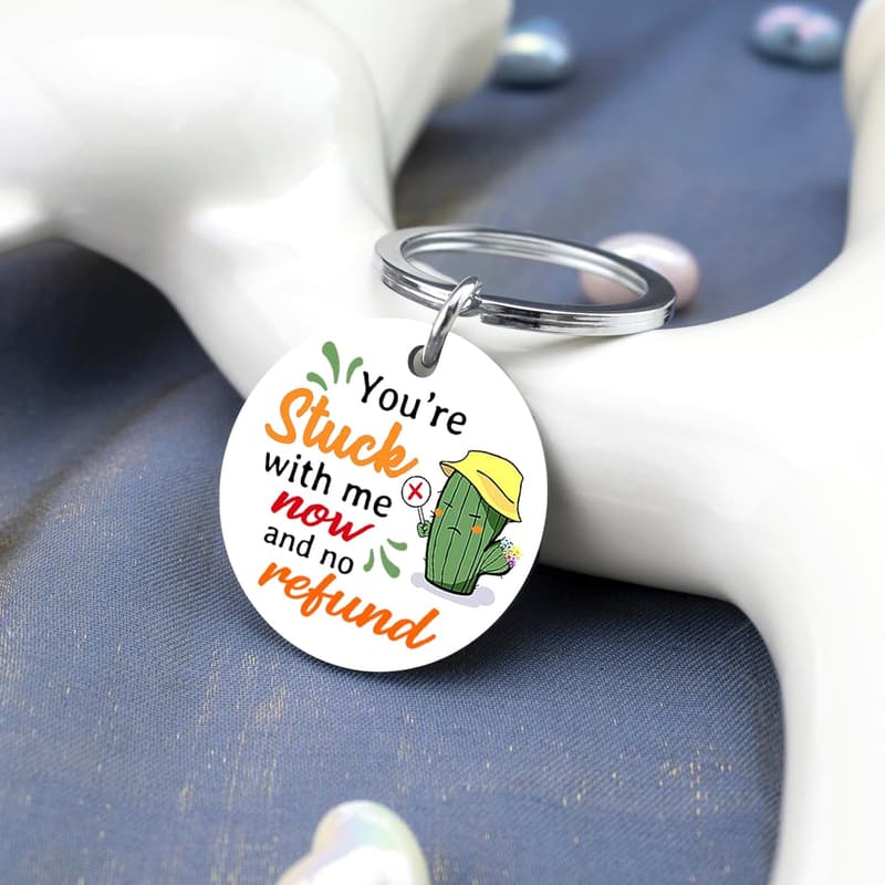Personalized Funny Keychain for Couples - Anniversary & Birthday