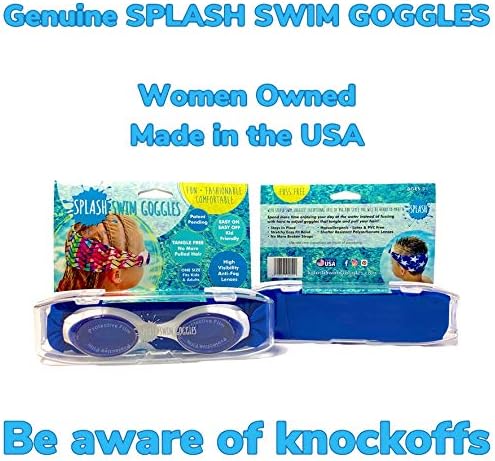 Pink & Purple Swim Goggles with Fabric Strap for All Ages