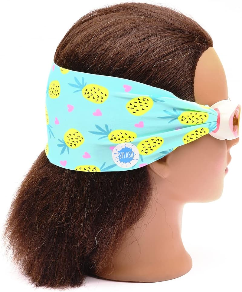 Pink & Purple Swim Goggles with Fabric Strap for All Ages