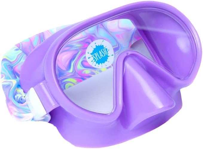 Kids Swim Mask with Fabric Strap - Pink & Purple Collection