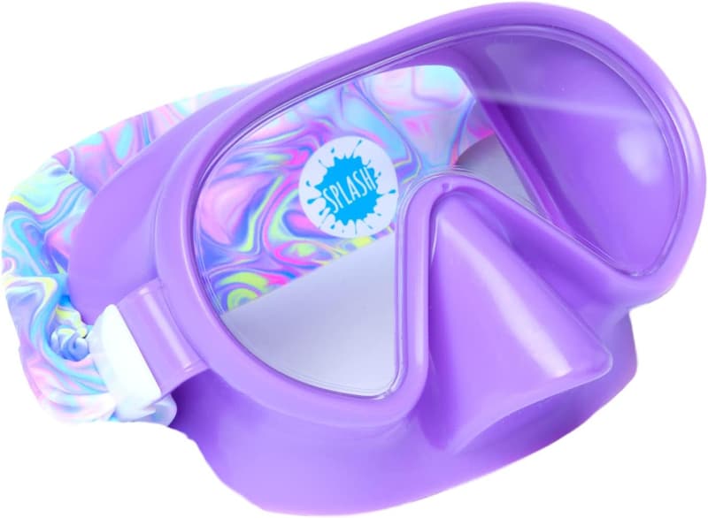 Kids Swim Mask with Fabric Strap - Pink & Purple Collection
