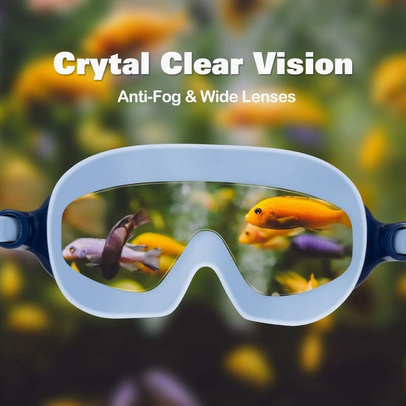 Kids' Swim Goggles 2-Pack, Anti-Fog & UV Protection