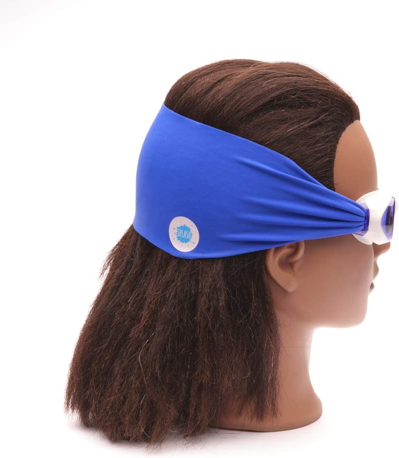Fashionable Splash Place Swim Goggles with Fabric Strap for All Ages