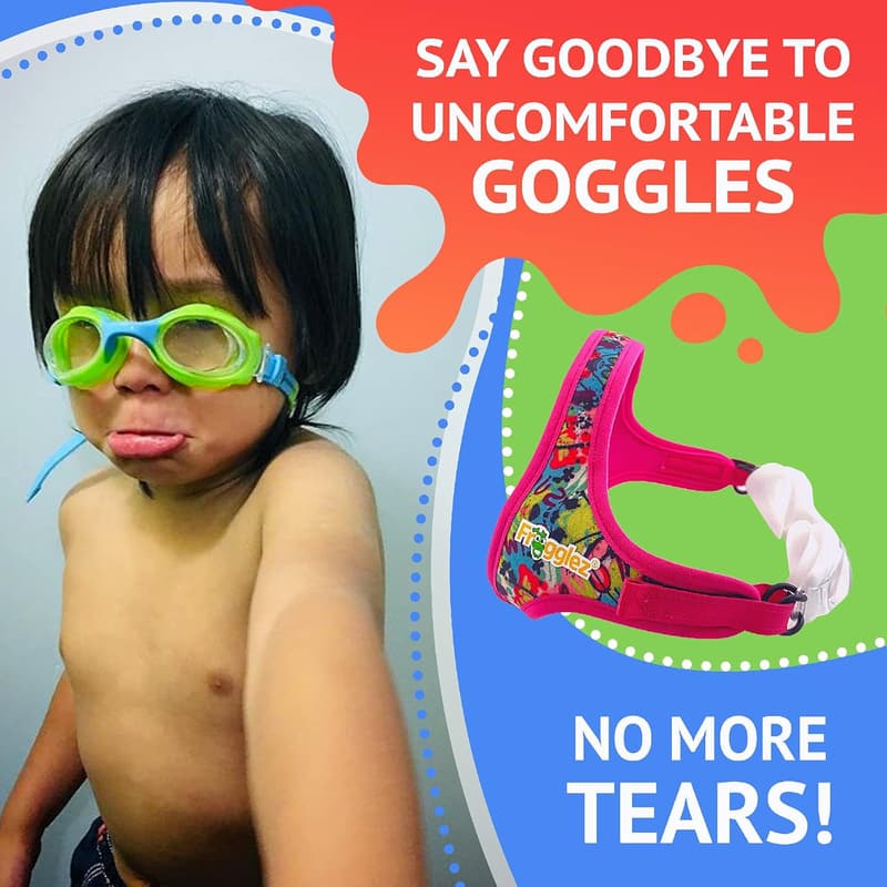 Kids Swim Goggles - Leakproof, UV Protection, Pain-Free Strap