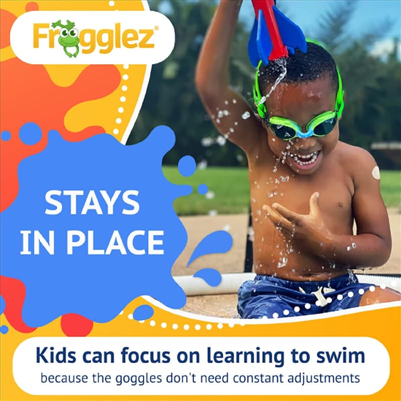 Kids Swim Goggles - Leakproof, UV Protection, Pain-Free Strap