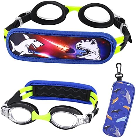 Toddler Swim Goggles (Ages 3-8) with Padded Strap