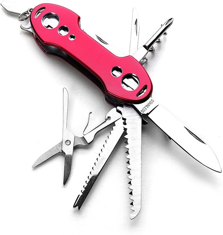 12-in-1 Stainless Steel Multitool Pocket Knife Set