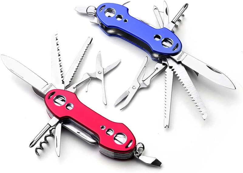 12-in-1 Stainless Steel Multitool Pocket Knife Set