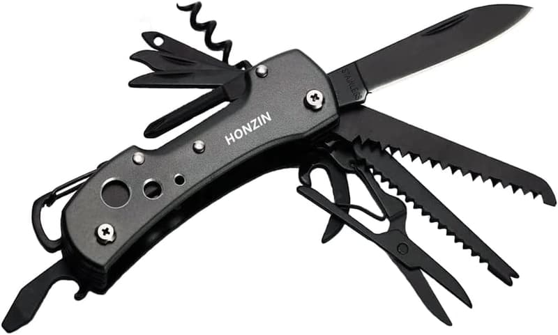 Multitool Pocket Knife - Swiss Style for Camping & Outdoor Use