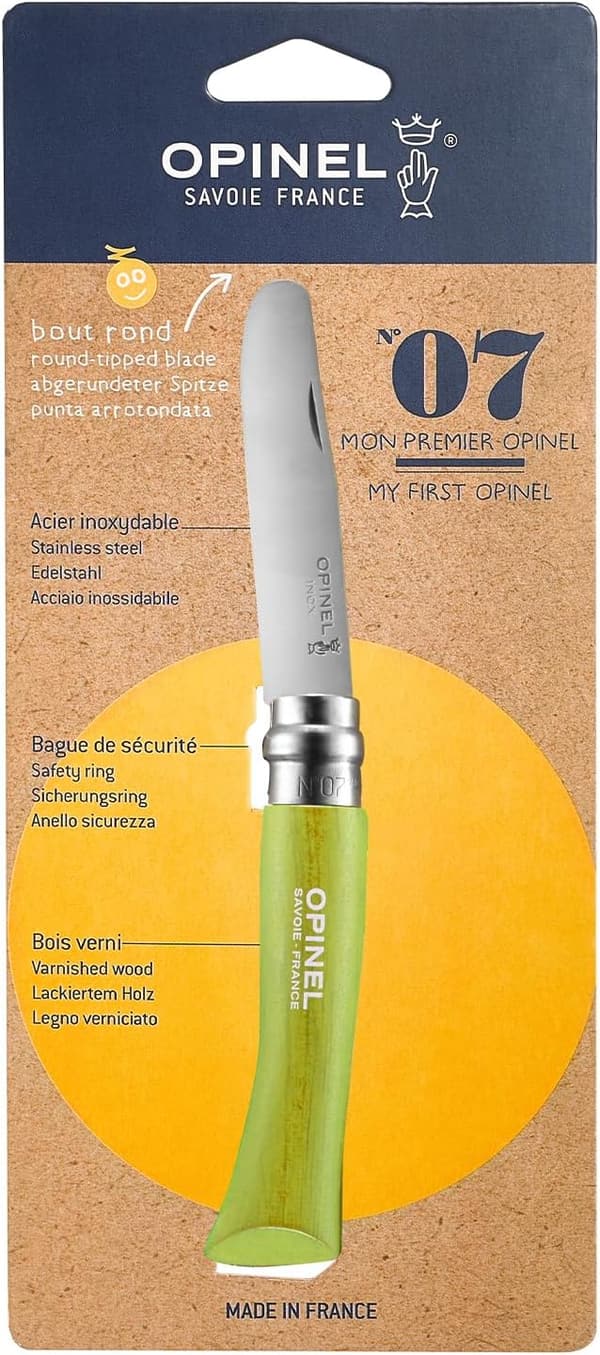My First Opinel No.7 Stainless Steel Pocket Knife for Kids