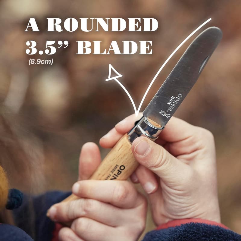 My First Opinel No.7 Stainless Steel Pocket Knife for Kids